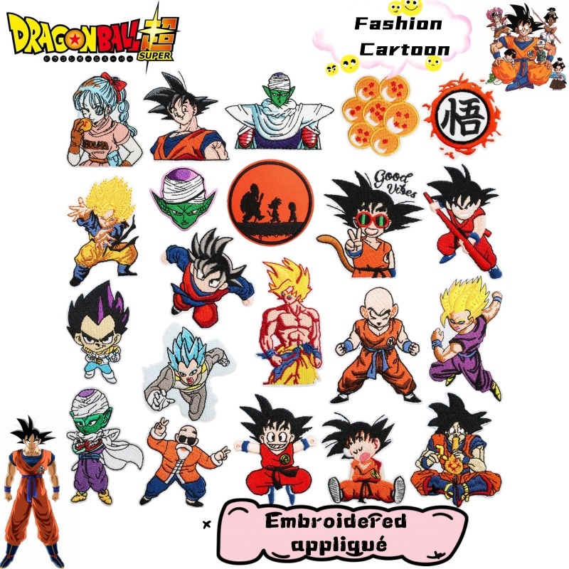 Embroidery Patch - Patch Bordir Karakter Anime Jepang Dragon