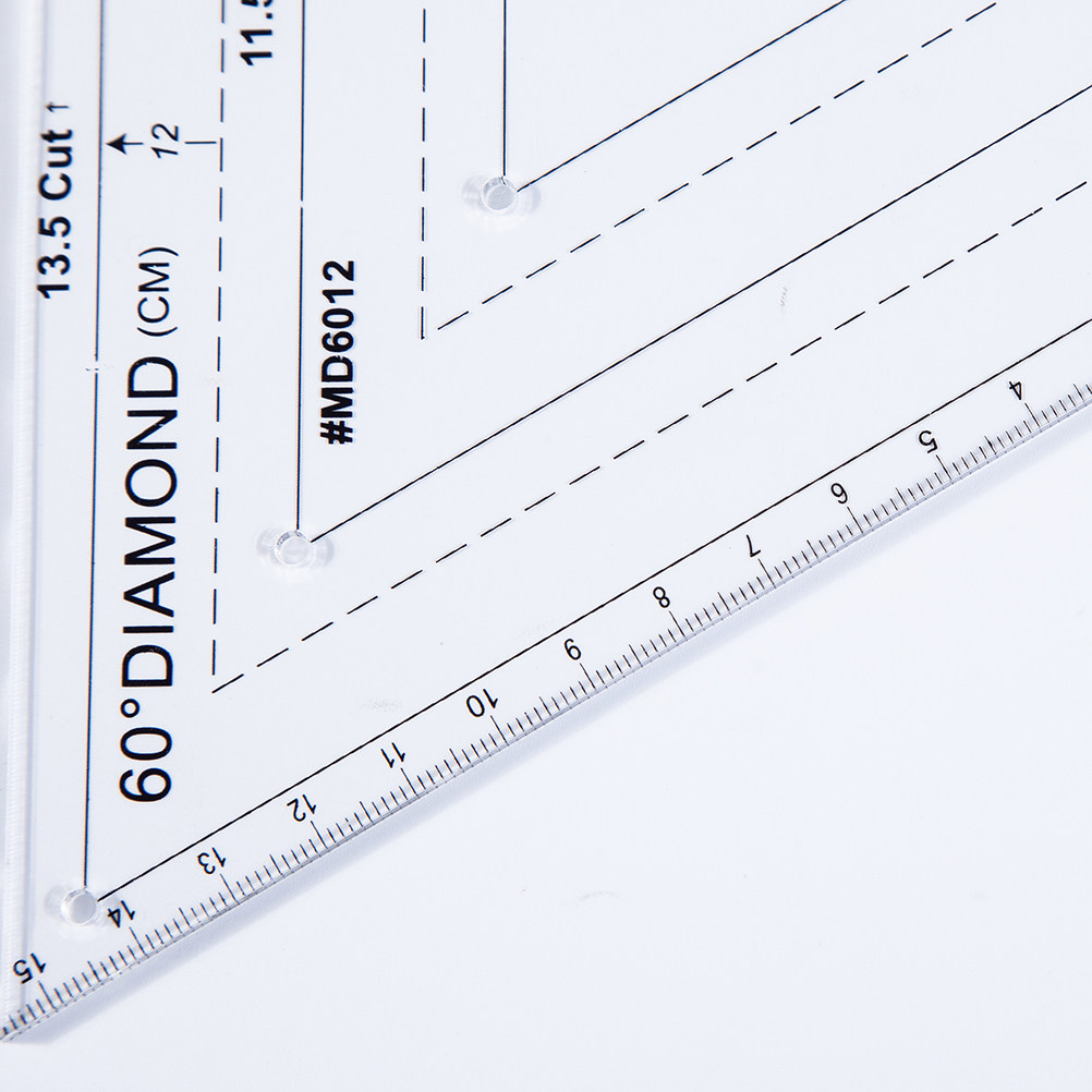 Embroidery Quilting - Penggaris Quilting Akrilik 60 Derajat, Template