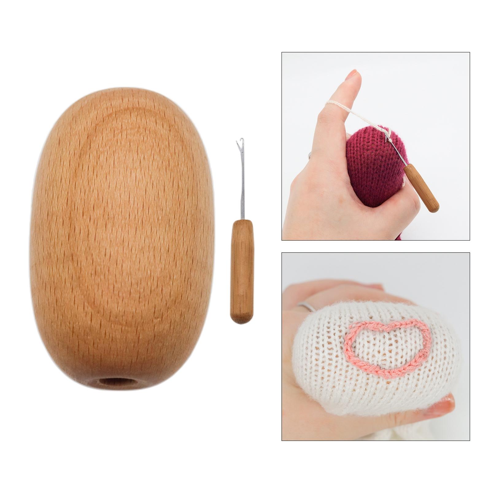 Embroidery Egg - 1x DIY Darning Egg dengan Perlengkapan