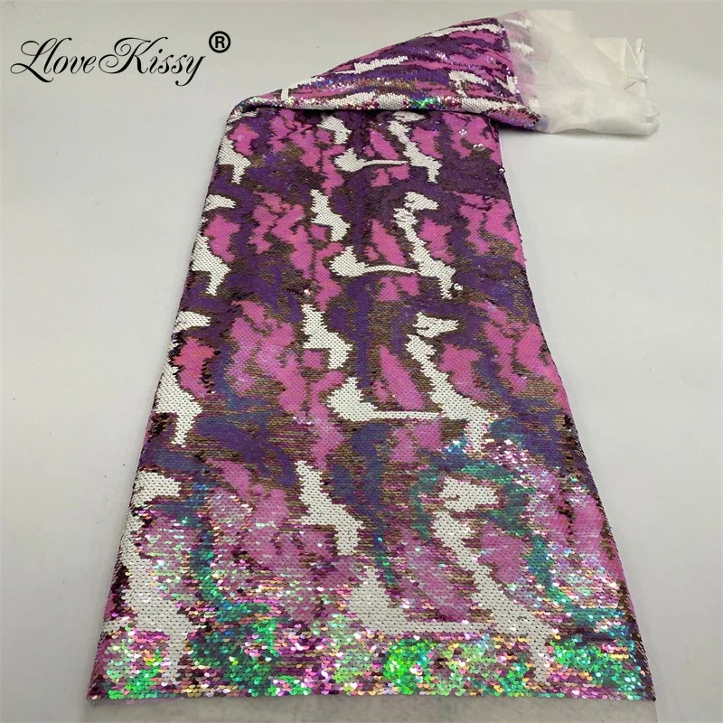Embroidery Gradient - Baru kain Glitter bordir jala gradien