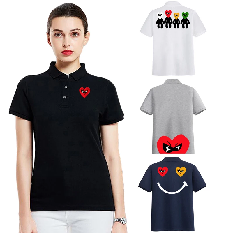 Embroidery Egg - Break Egg kaos POLO wanita katun