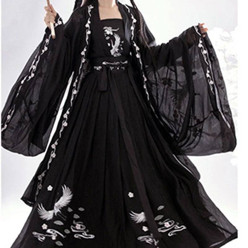 Embroidery Skirt - Rok Ru Panjang Pinggang Kancing Dua