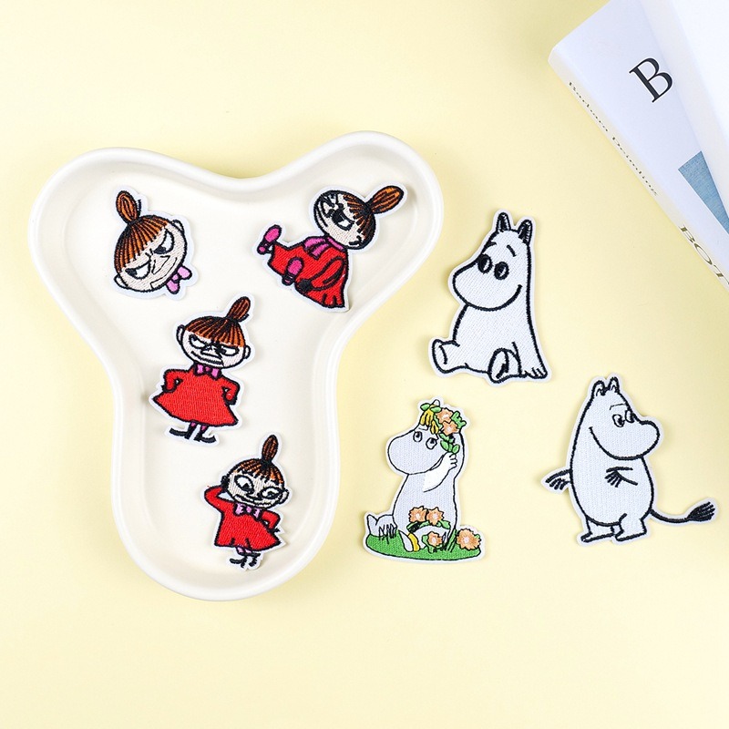 Embroidery Patch - Patch Bordir Kartun Moomin Lucu DIY