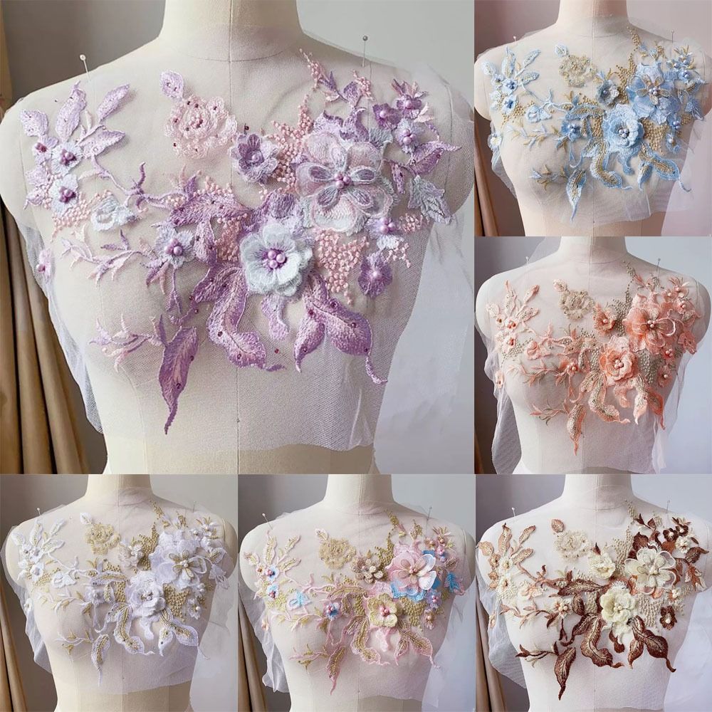 Embroidery Gradient - Patch Bordir Payet Warna-warni Elegan untuk
