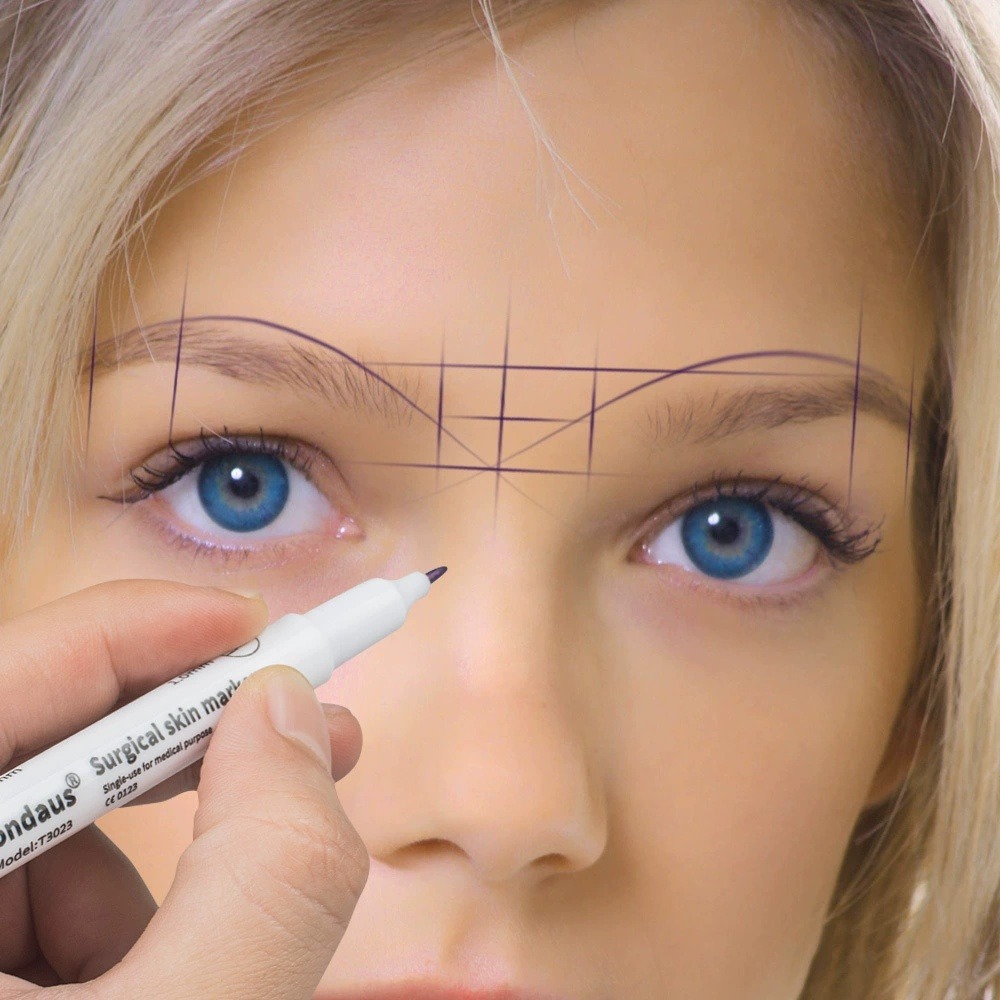 Embroidery Lips - Pena Penanda Kulit Steril Bedah Profesional,
