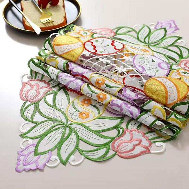 Embroidery Egg - Eropa Elegan Berongga Telur Paskah Seni