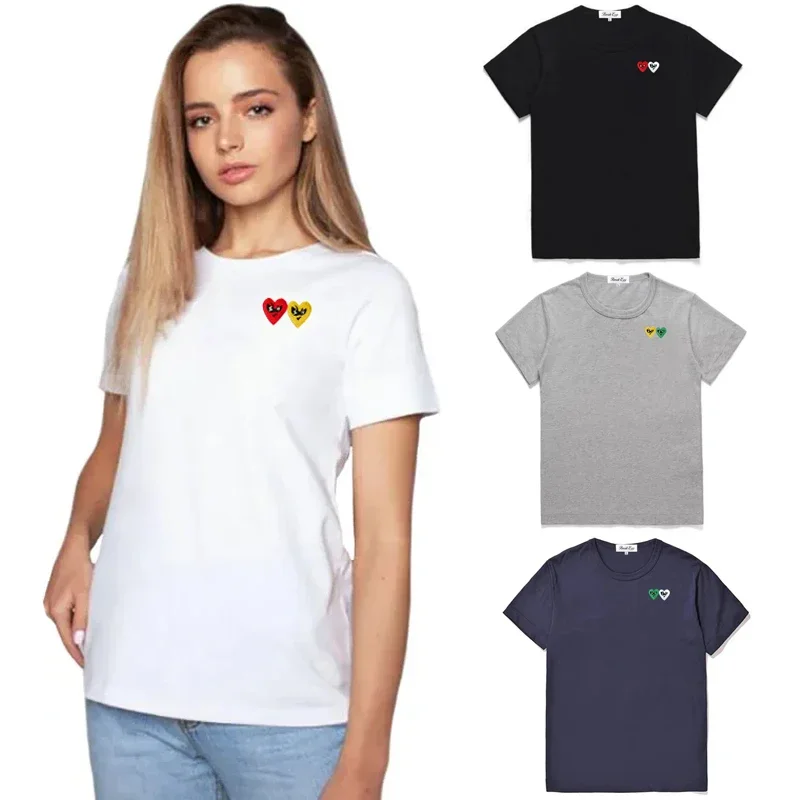 Embroidery Egg - Break Egg kaus wanita T-shirt Solid