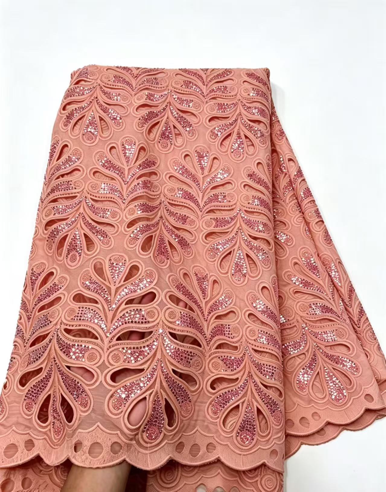 Embroidery Gradient - Grosir Kain Brokat Organza Tulle Guipure