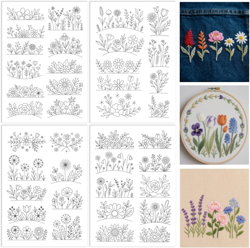 Embroidery Paper - Stabilizer Bunga yang Larut dalam Air