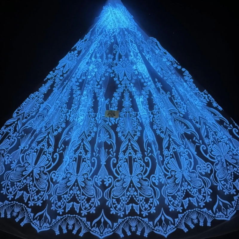 Embroidery Net Dress - 2026 Blue Hot Sale Desain Fashion