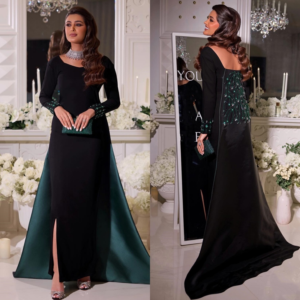 Embroidery Abaya - Disesuaikan Jersey pencocokan indah manik-manik payet