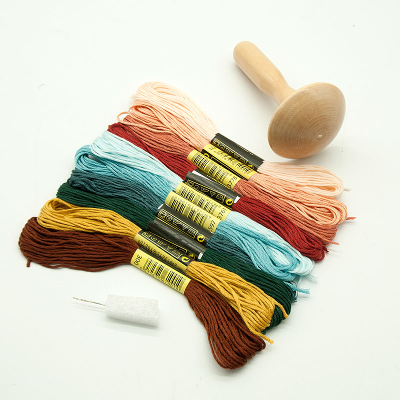 Embroidery Egg - Darning Perlengkapan Kit Kayu Dartboard Darning