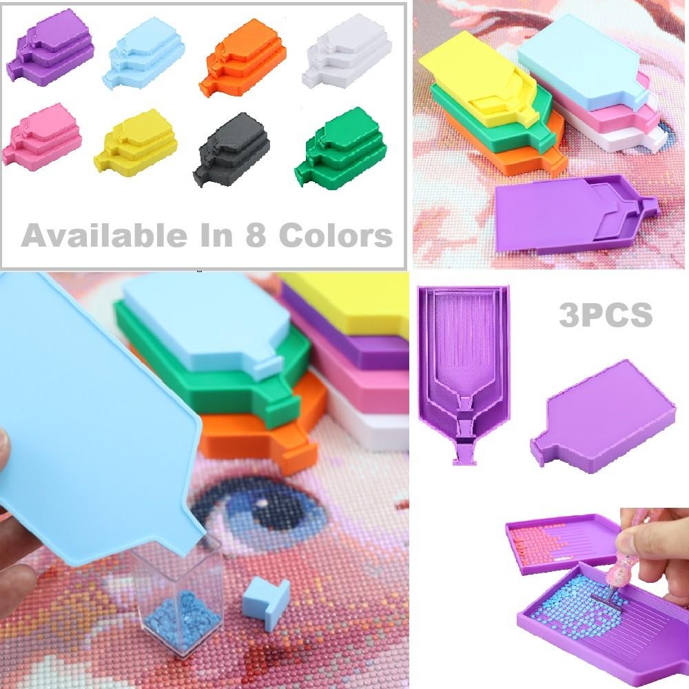 Embroidery Kit Starter - DIY 3 Buah Baki Lukisan Berlian