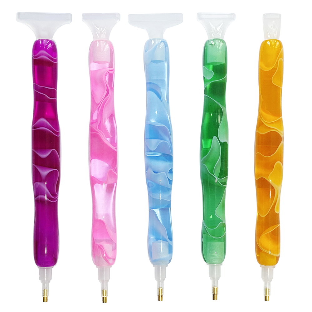 Embroidery Kit Starter - Pena Lukis Berlian Resin Warna-warni dengan