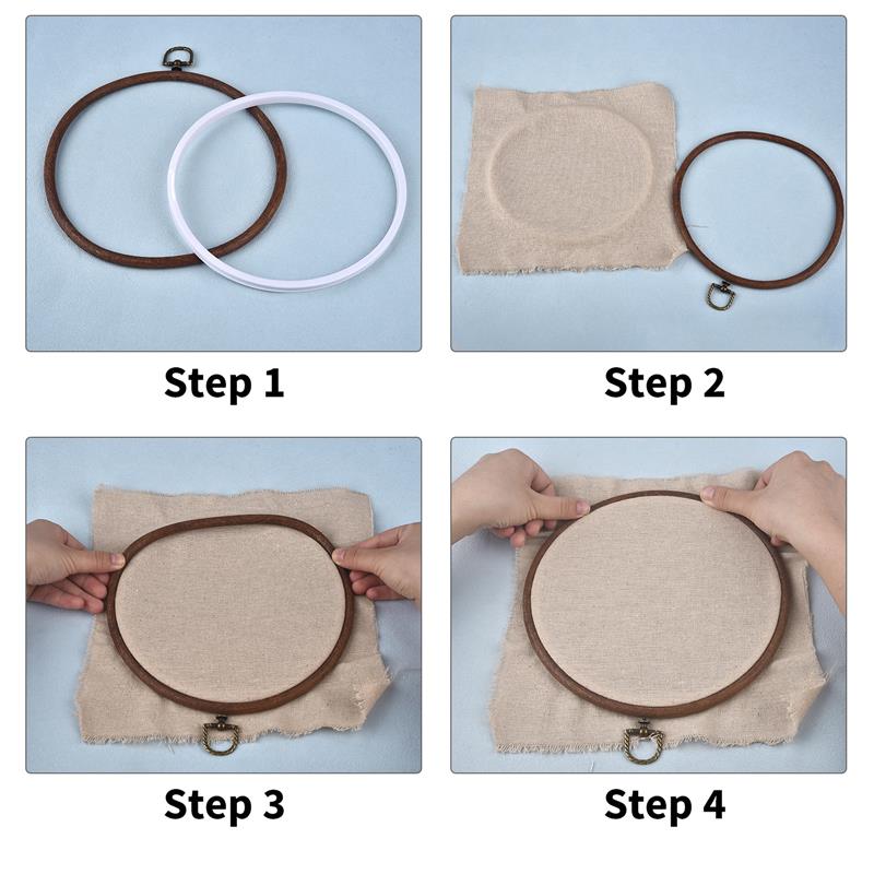 Set Bingkai Lingkaran Bordir W - Embroidery Hoop Stand ulasan dan harga