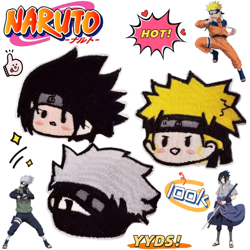 NARUTO Uzumaki Naruto Uchiha S - Embroidery Patch ulasan dan harga
