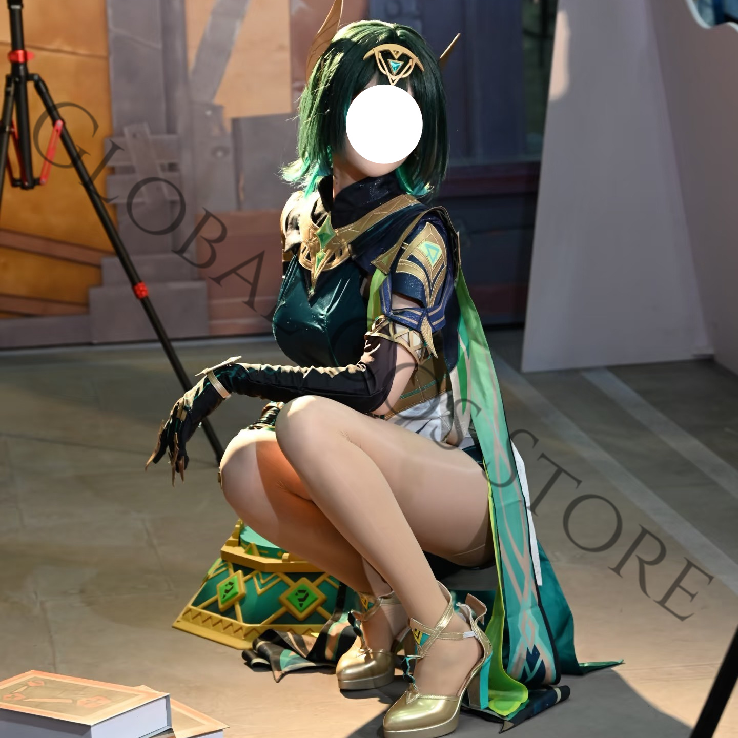 Kostum Cosplay Nefer Set Lengk - Embroidery Skirt ulasan dan harga