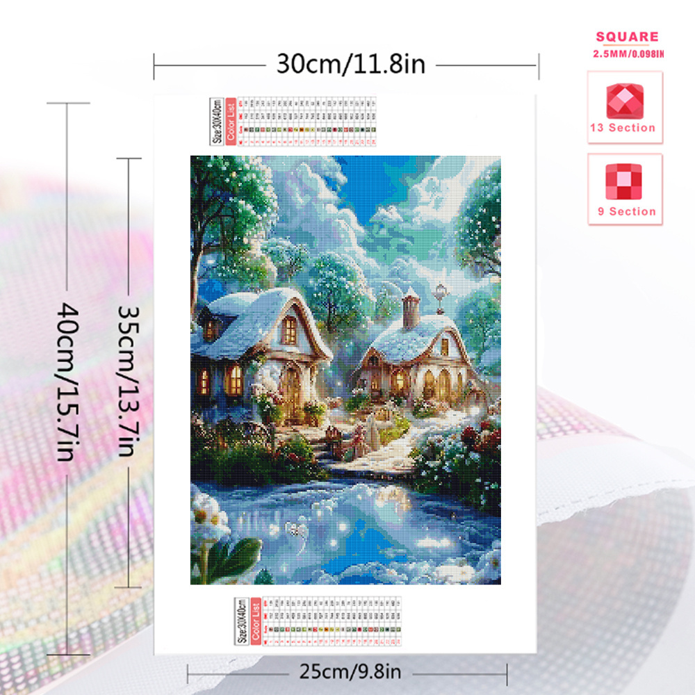 Momoart lukisan berlian Rumah  - Embroidery Garden ulasan dan harga