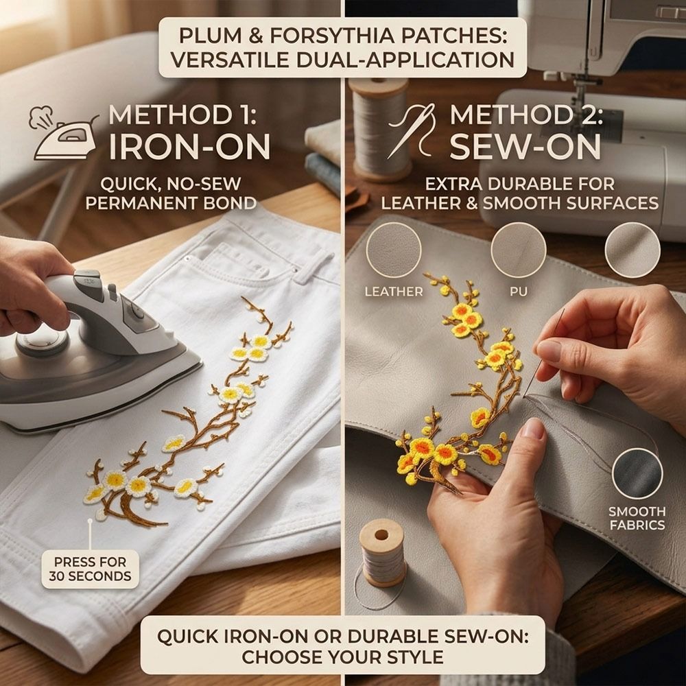 Patch Bunga Sakura DIY untuk D - Embroidery Patch ulasan dan harga