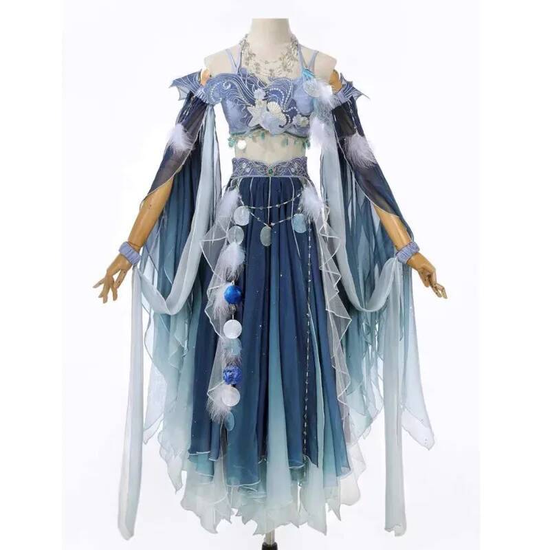 Gaun Biru Eksotis Bordir Berat - Embroidery Skirt ulasan dan harga