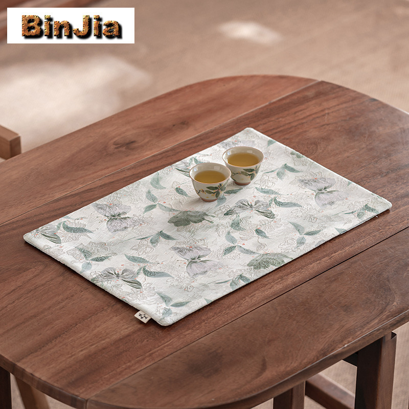 Alas Meja Teh Bordir Brokat Ku - Embroidery Service ulasan dan harga