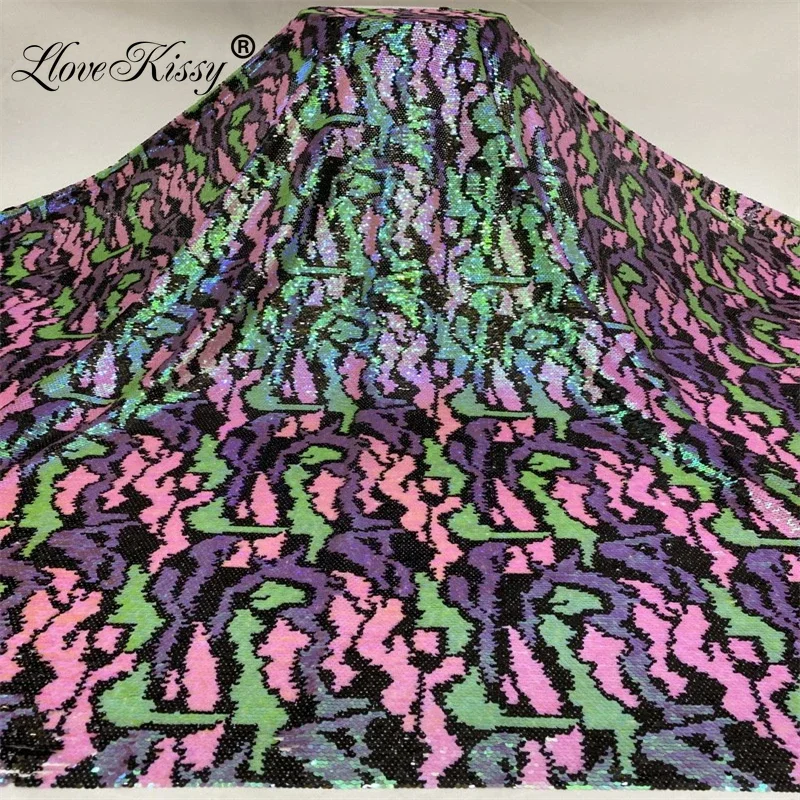Baru kain Glitter bordir jala  - Embroidery Gradient ulasan dan harga