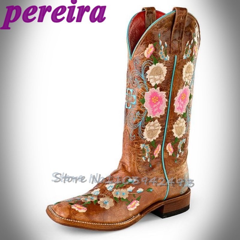 Sepatu Bot Bunga Bordir Botas  - Embroidery Garden ulasan dan harga