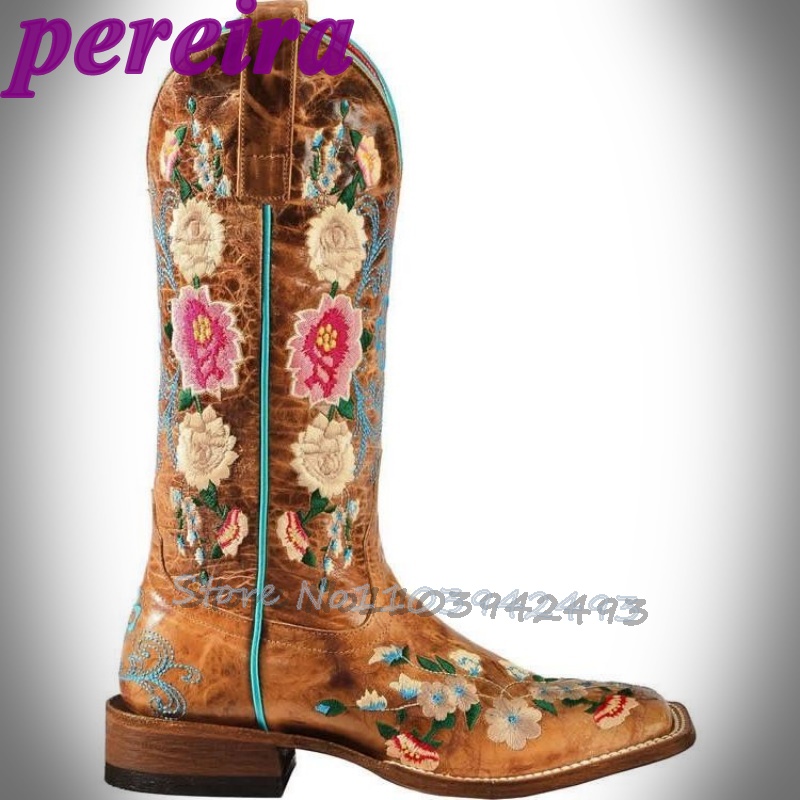 Sepatu Bot Bunga Bordir Botas  - Embroidery Garden ulasan dan harga