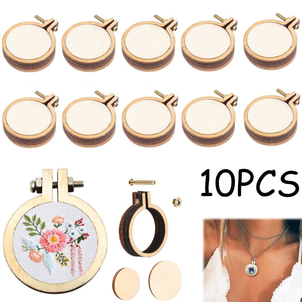 10 Buah/Set Kerajinan Bingkai  - Embroidery Hoop Stand ulasan dan harga