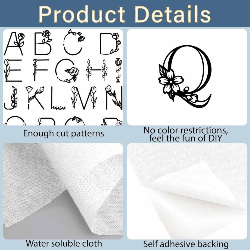 Penstabil bordir larut air hur - Embroidery Paper ulasan dan harga