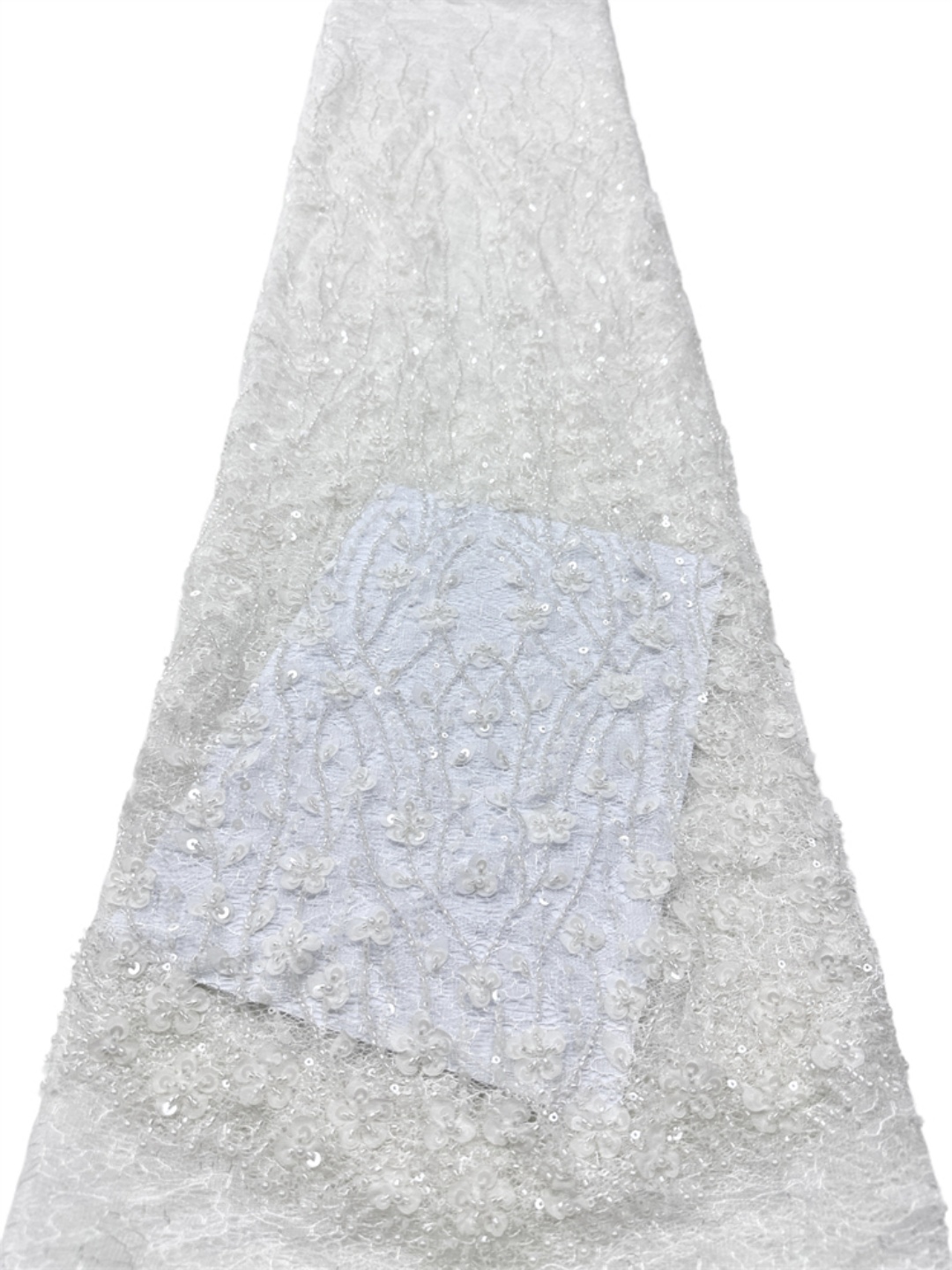 Kain Tulle Payet 3D Berkualita - Embroidery Net Dress ulasan dan harga