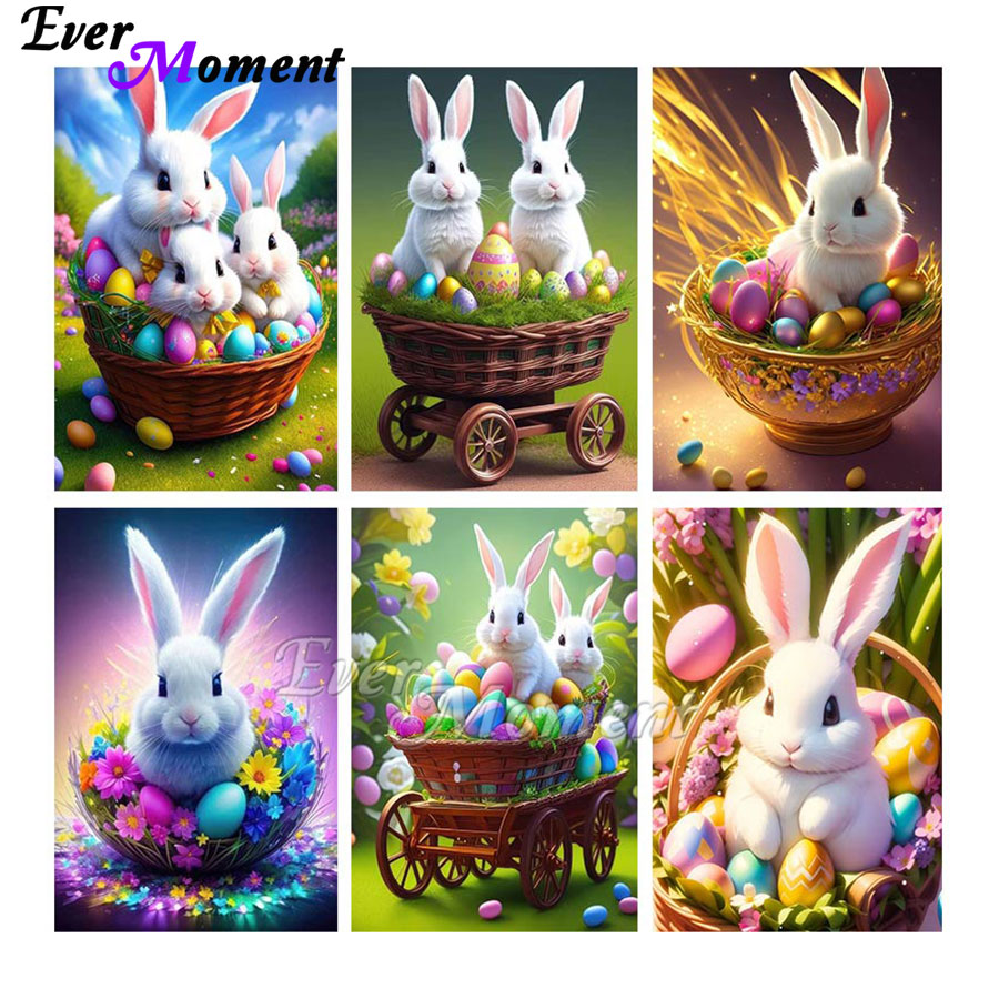 Kelinci Paskah dan Telur Ever  - Embroidery Egg ulasan dan harga