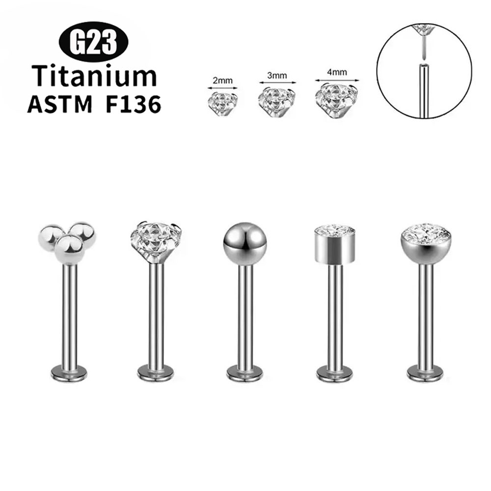 ASTM F136 Titanium Push Pin 5A - Embroidery Lips ulasan dan harga
