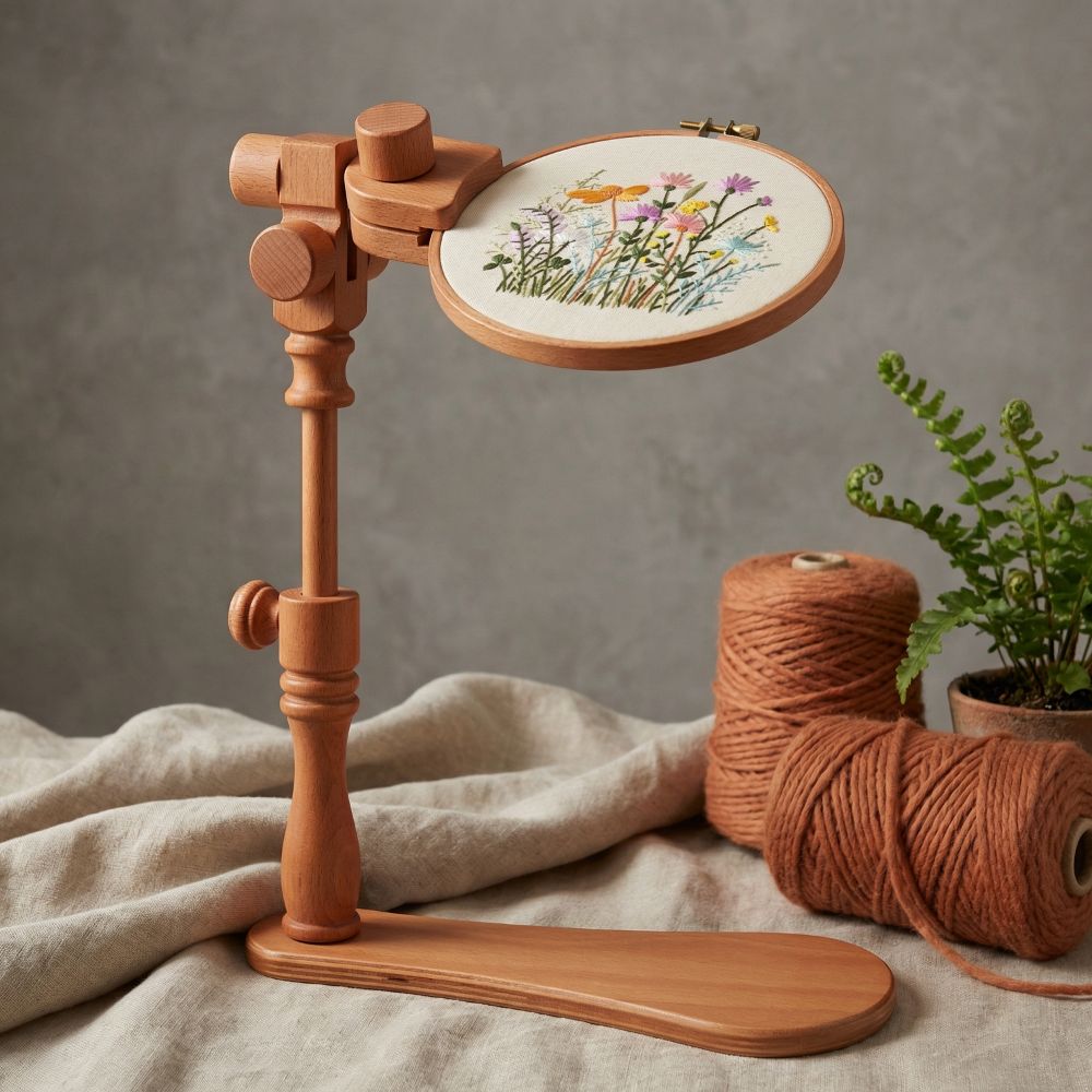 Penyangga Sulaman Portabel Pro - Embroidery Hoop Stand ulasan dan harga