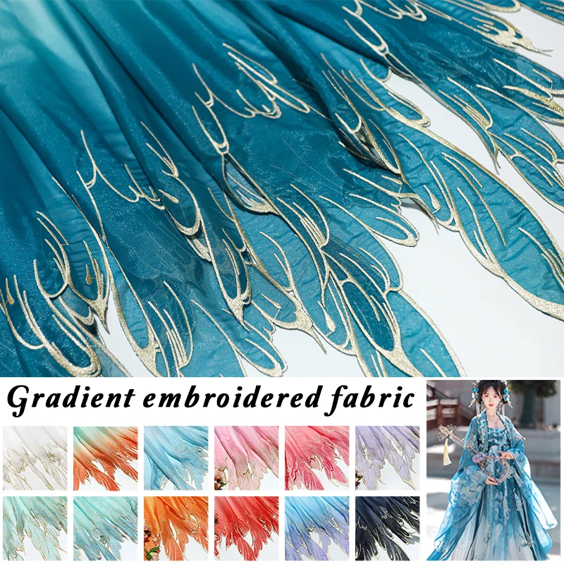 Kain Bordir Berat Gradien Hanf - Embroidery Gradient ulasan dan harga