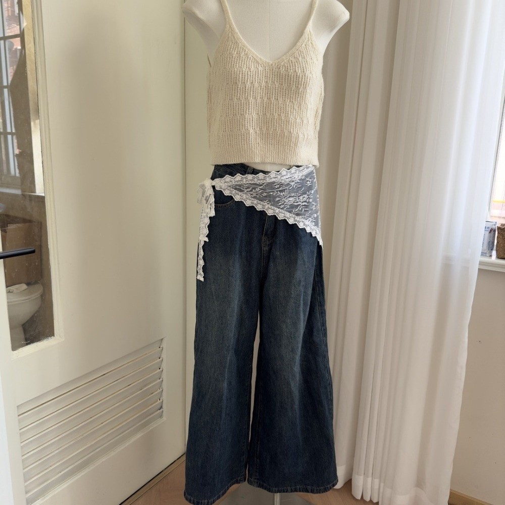 Apron Segitiga Y2K Lembut Bord - Embroidery Skirt ulasan dan harga