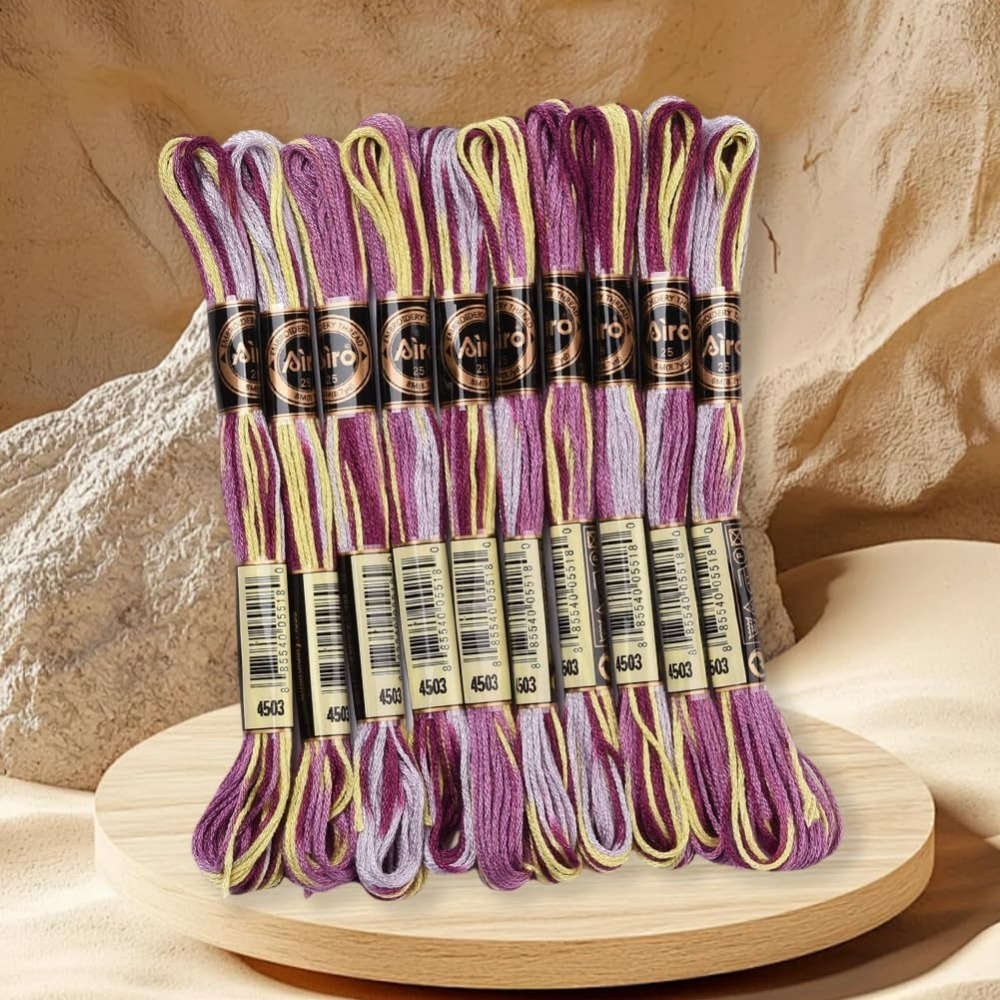 6 Helai Ungu Beraneka Ragam Be - Embroidery Gradient ulasan dan harga