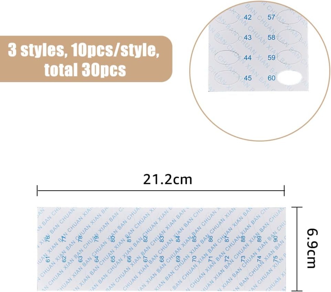 30 Buah 30 Posisi Benang Bordi - Embroidery Paper ulasan dan harga