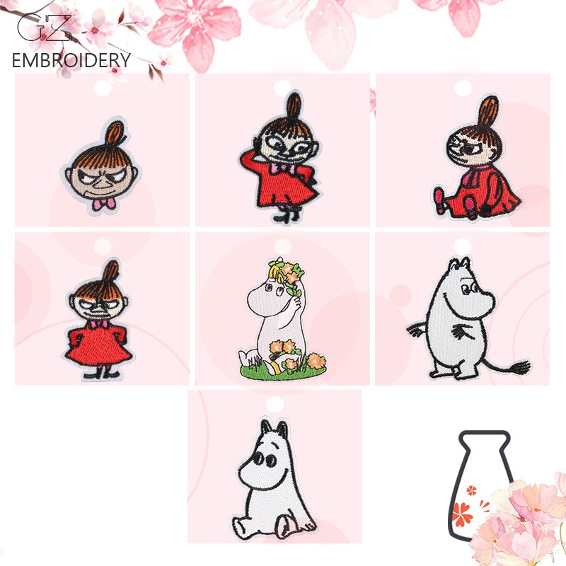 Patch Bordir Kartun Moomin Luc - Embroidery Patch ulasan dan harga