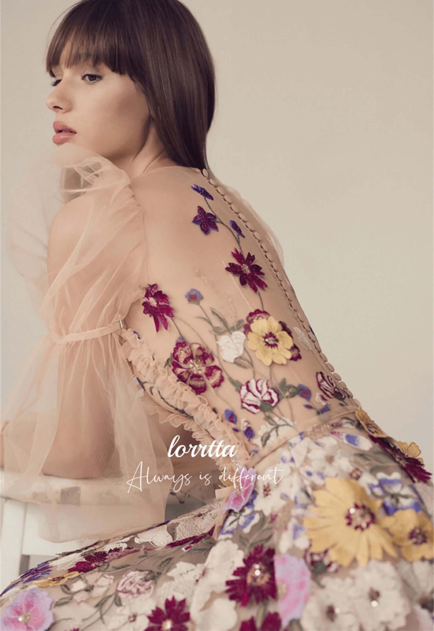 Gaun pesta mewah Line A Evenin - Embroidery Abaya ulasan dan harga
