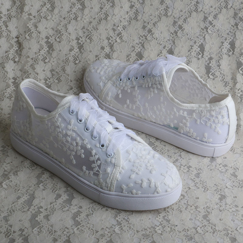 Sepatu Sneakers Putih Wedopus  - Embroidery White ulasan dan harga