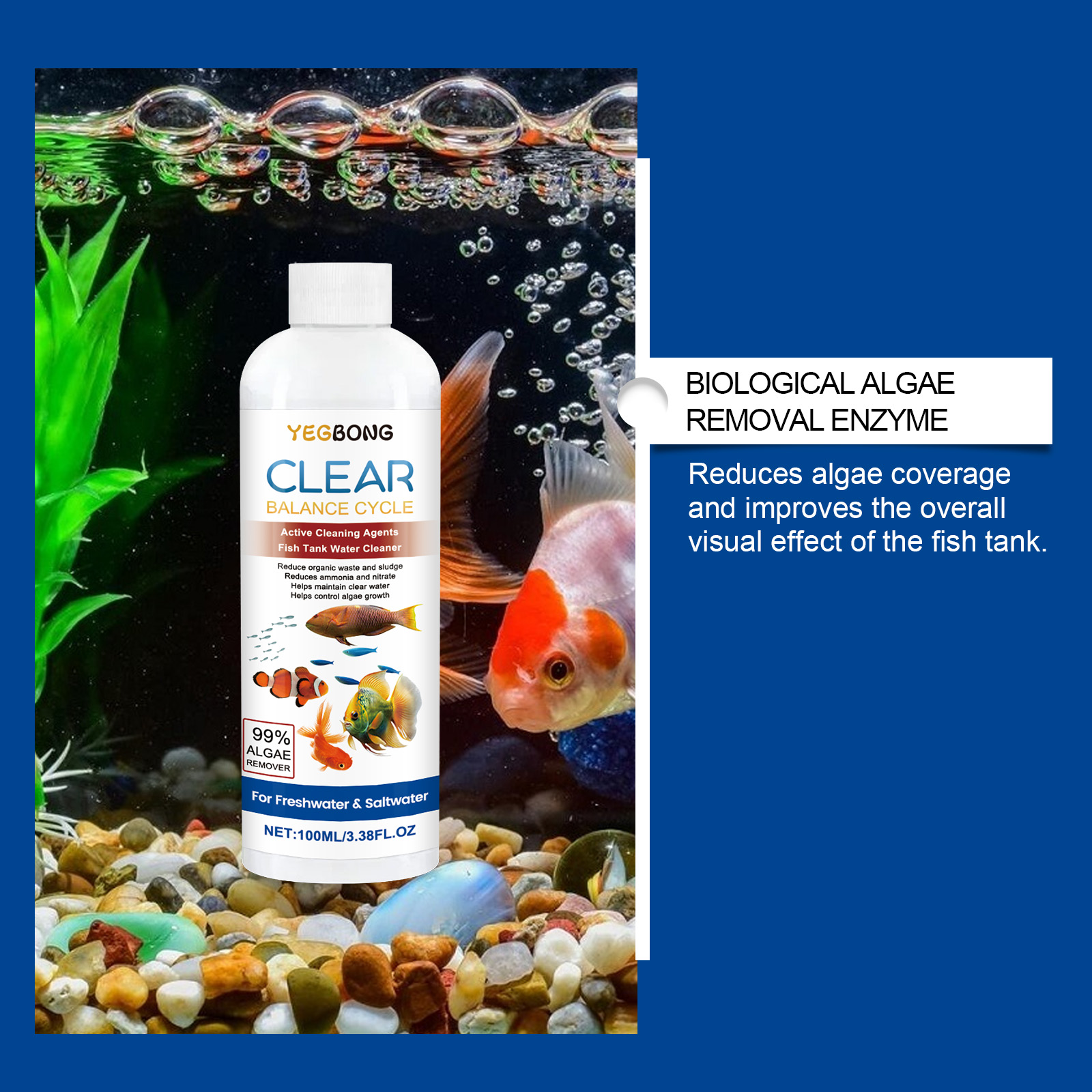 Klarifikasi Air Akuarium 100Ml - Water Soluble Stabilizer ulasan dan harga