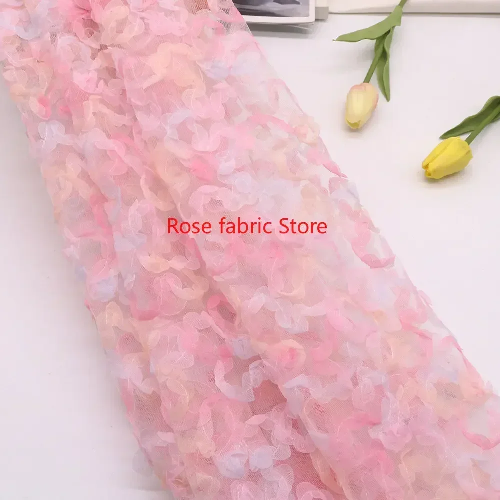 Kain renda rajutan sifon gradi - Embroidery Gradient ulasan dan harga