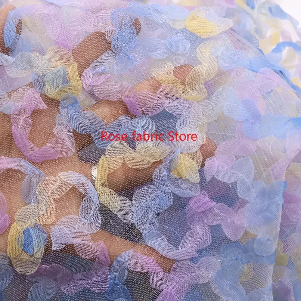 Kain renda rajutan sifon gradi - Embroidery Gradient ulasan dan harga