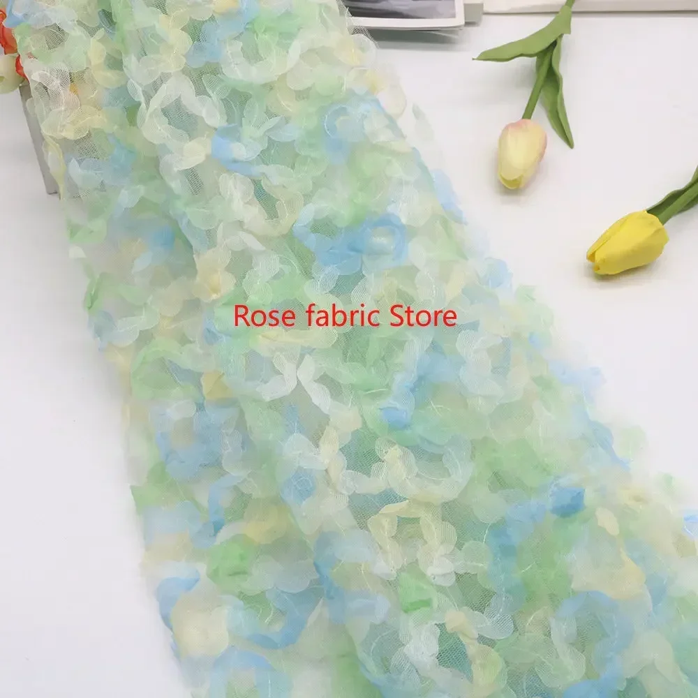 Kain renda rajutan sifon gradi - Embroidery Gradient ulasan dan harga