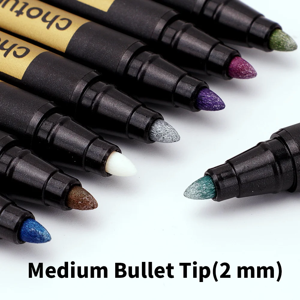 10/20 Warna Spidol Metalik Pen - Embroidery Egg ulasan dan harga