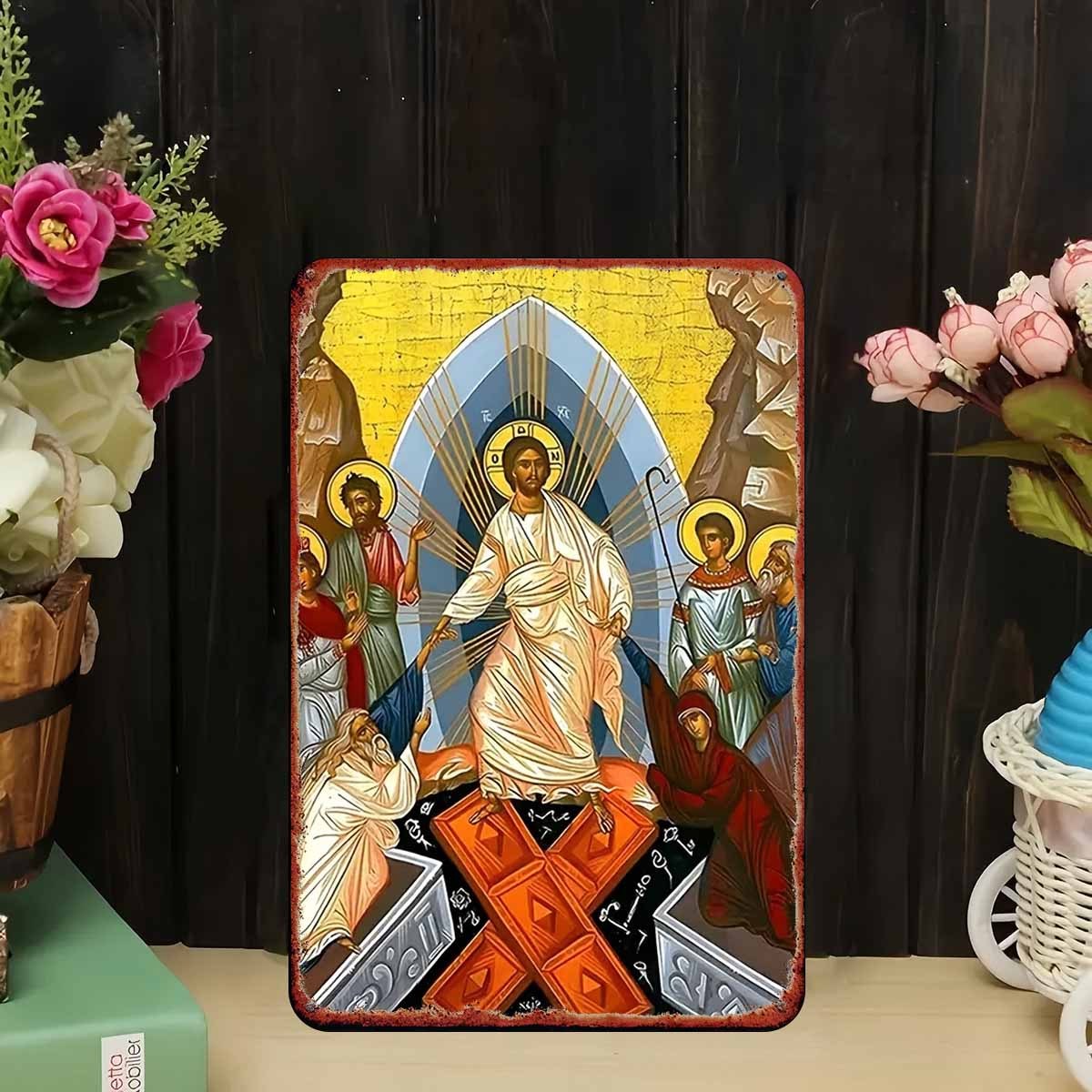 Papan Logam Vintage 2D Dekoras - Embroidery Garden ulasan dan harga