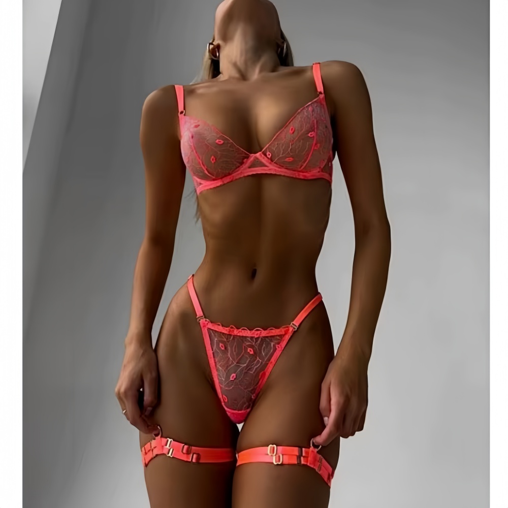 Lingerie seksi bordir bibir or - Embroidery Lips ulasan dan harga