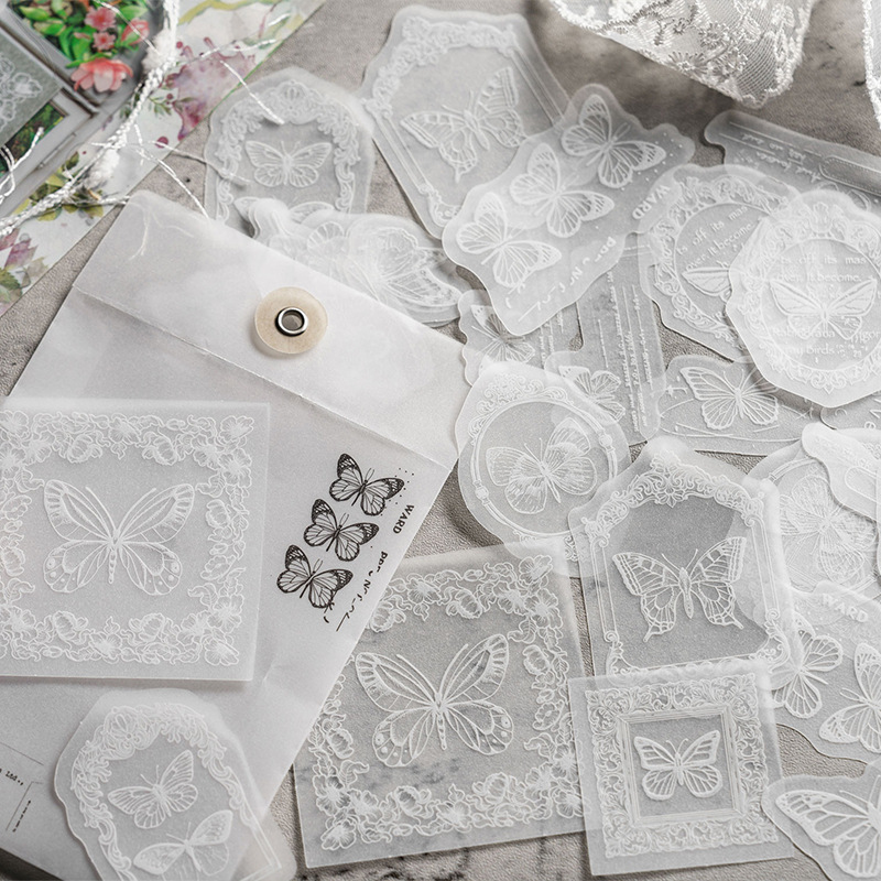 30 Buah/Lot Paket Stiker Renda - Embroidery Paper ulasan dan harga