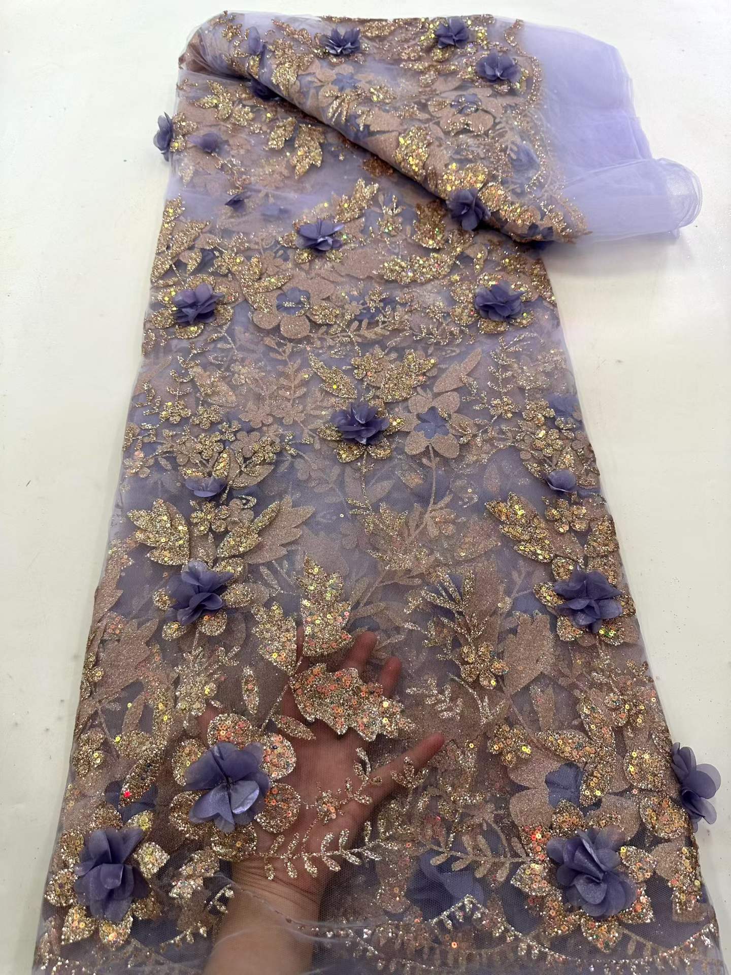 Kain Brokat Afrika Bordir Paye - Embroidery Abaya ulasan dan harga